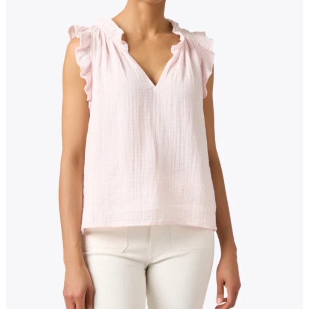 Xirena Bex Pink Cotton Gauze Top - Medium